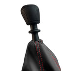 Leather Manual Shift Boot for Chevrolet Sonic (2012–2016) Red Stitch
