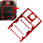 Center Console Climate Control CD Panel Cover Trim for Chrysler 300 (2005–2010) Red