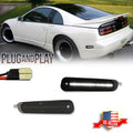 2X Smoke White LED Rear Bumper Side Marker Lights for Nissan 300ZX (1990–1996)