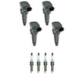 Set of 4 NGK Ignition Coils & Iridium Spark Plugs for Sonata Tucson Optima (2011–2019)