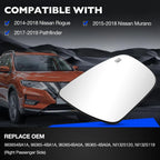 Heated Mirror Glass for Nissan Rogue Murano Pathfinder (2014-2019)