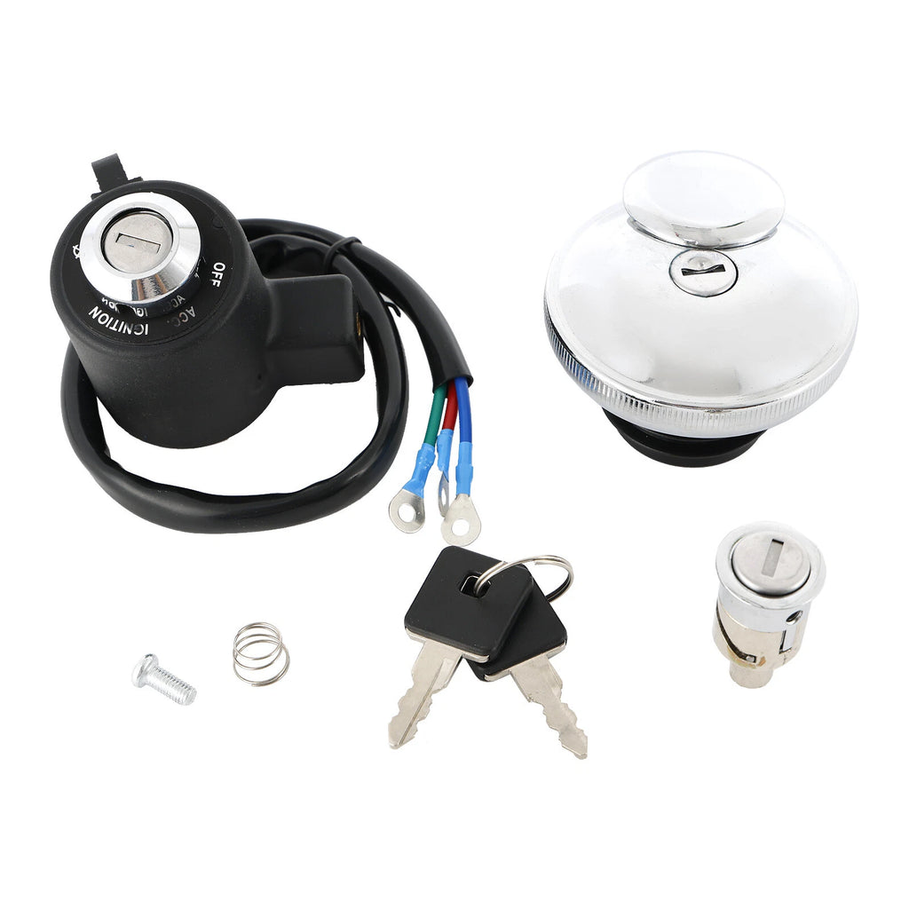 Ignition Lock Key Set with Fuel Cap & Tailbox Lock for Harley Sportster XL 1200 883 (1991–2011)