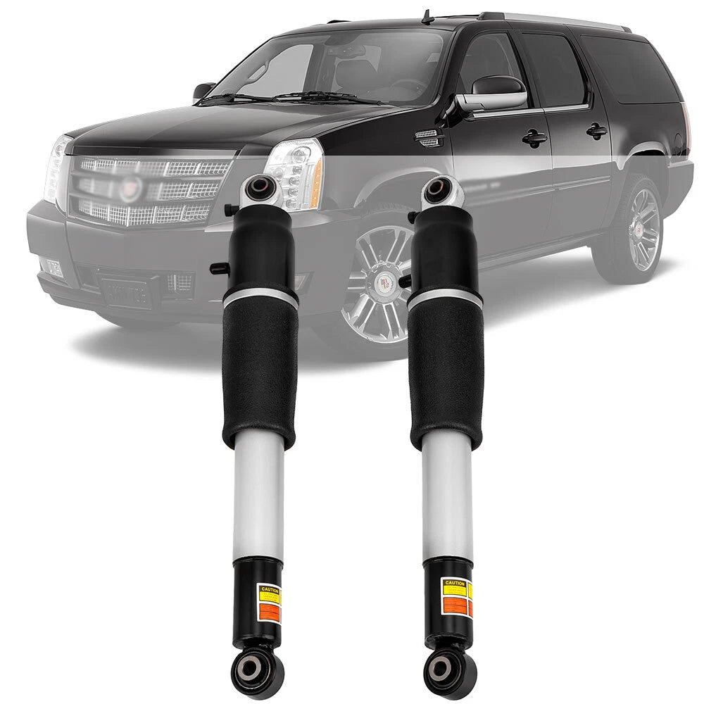 Pair 25" Rear Air Suspension Shock for Chevy GMC Cadillac Escalade (2007–2014)