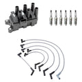 Set of 6 Denso Ignition Coil Wires & NGK Spark Plugs for Taurus V6