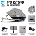 Pro-line 2700 Sportsman T-Top Hard-Top Boat Cover (2000–2023)
