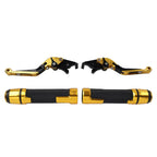 Gold Extendable Brake Clutch Levers Set for Kawasaki Z900RS (2018–2023)