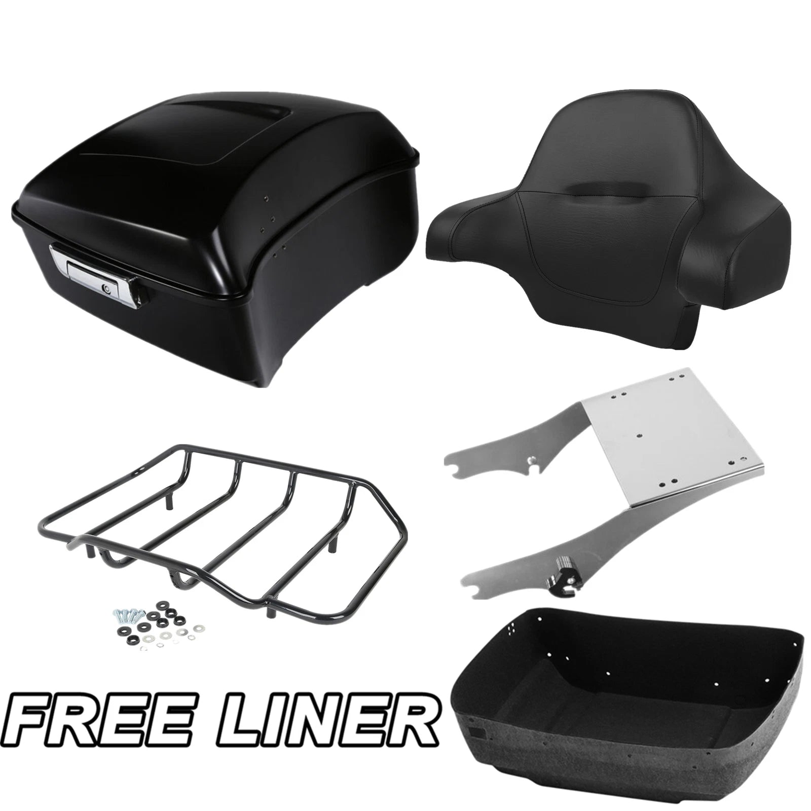 Trunk Backrest Mount Rack for Harley Touring Glide (1997–2008)