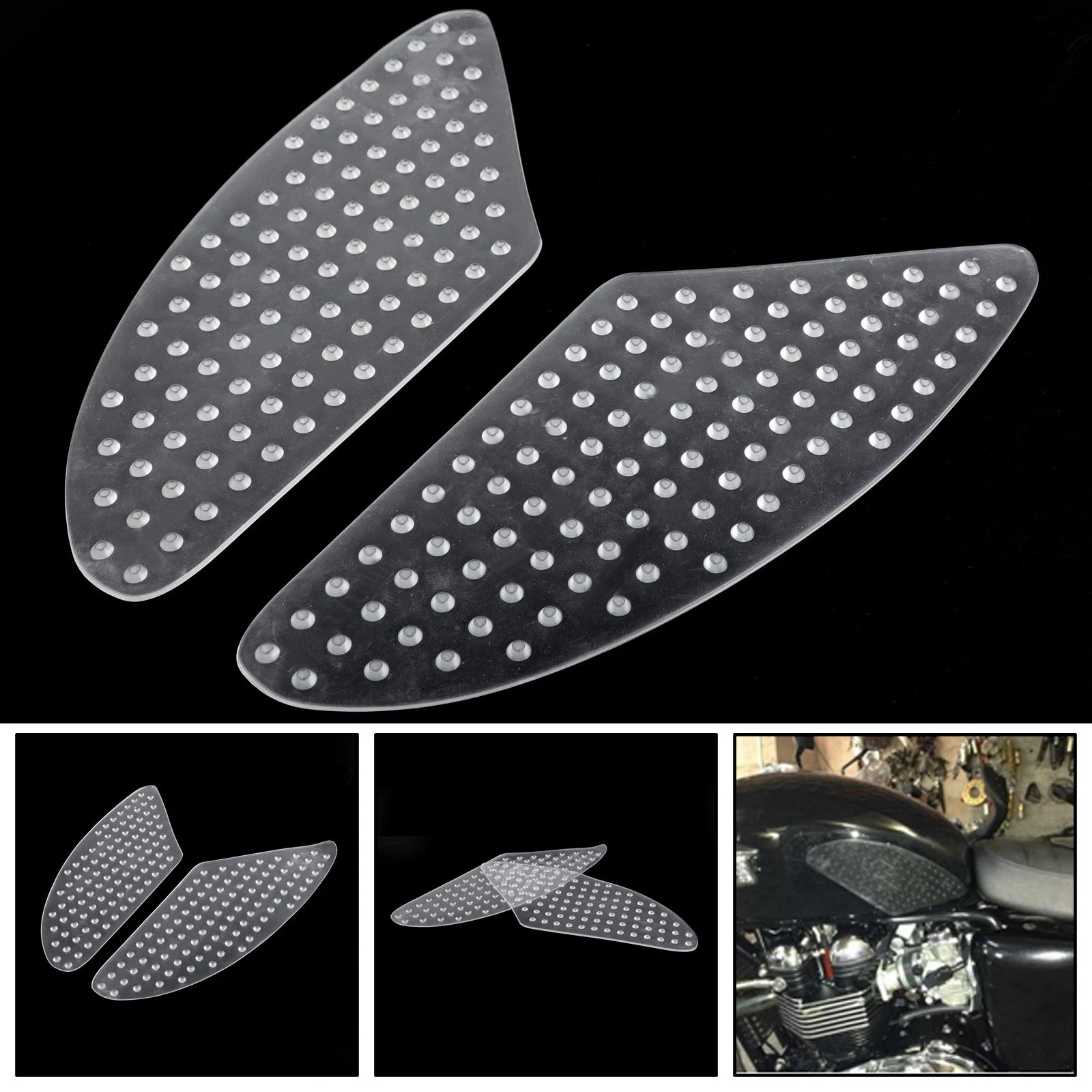 Traction Side Tank Pad Gas Knee Grip for Honda CBR1000RR (2008–2013), CBR600RR (2003–2006)