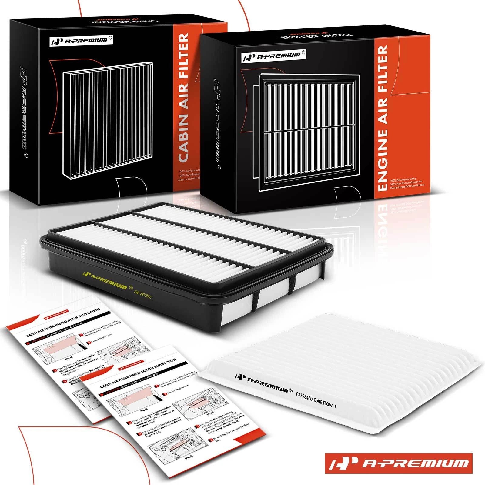 Engine & Carbon Cabin Air Filter for Toyota 4Runner (2003–2009)