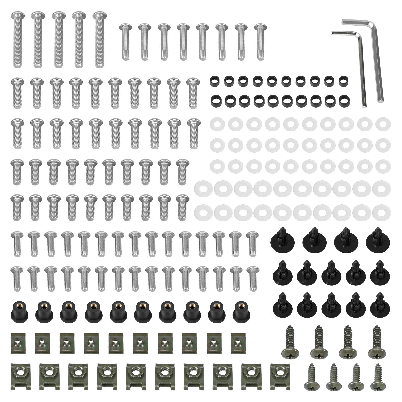 2X Stainless Fairing Bolt Kit for Kawasaki KLR250 650 / GPZ 305 550 750 1100