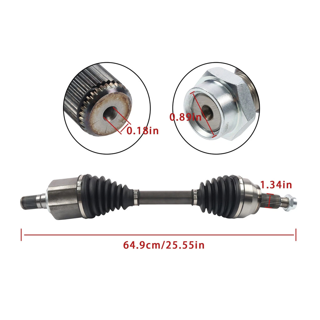 Front Left CV Shaft for Land Rover Range Rover Evoque (2012–2017) NCV11208