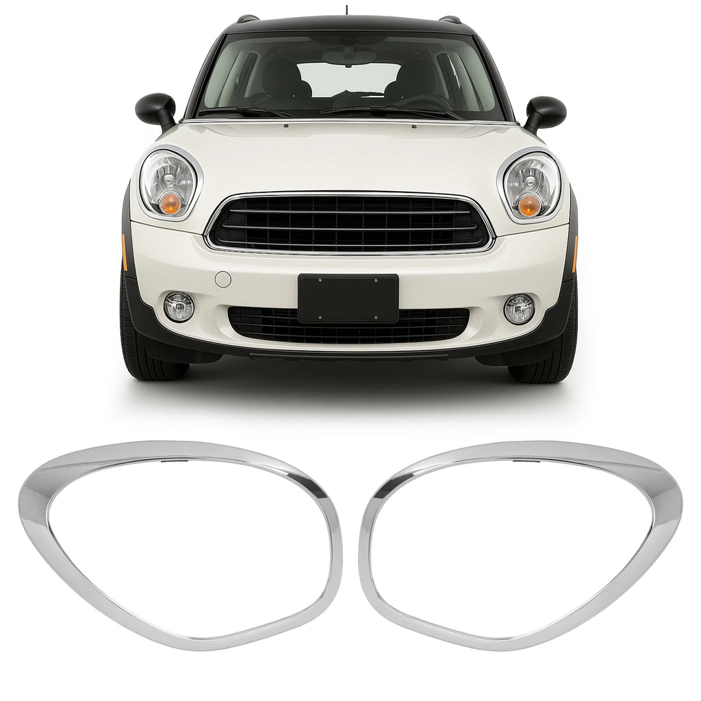 Set of 2 Headlight Bezel Trim for Mini Cooper Countryman Paceman (2011–2016)
