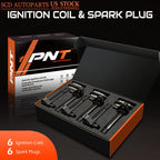 6X Ignition Coil & 6X Spark Plug Set for Honda Pilot (2003–2008) UF242