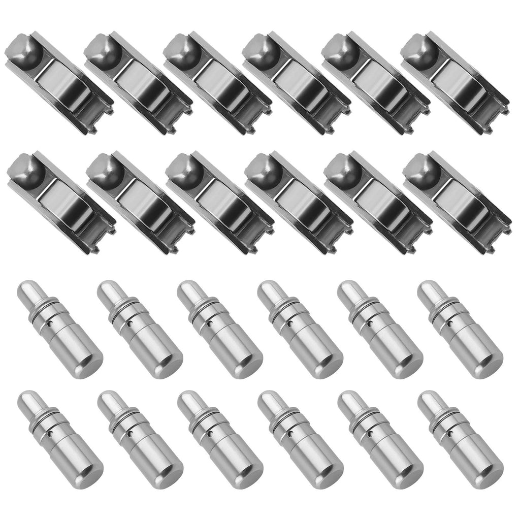 Set of 12 Rocker Arms & 12 Hydraulic Valve Lifters for 2.8L-3.6L
