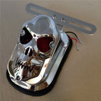 Metal Rear Skull Brake Tail Light for Harley Davidson Chopper