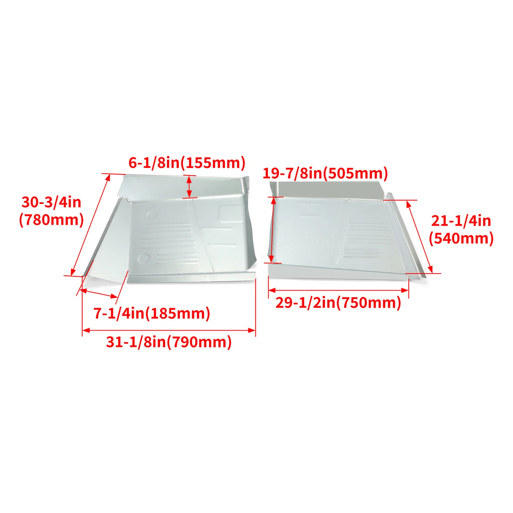 Set of 2 Front Floor Pans for 61-64 Chevrolet Impala Bel Air