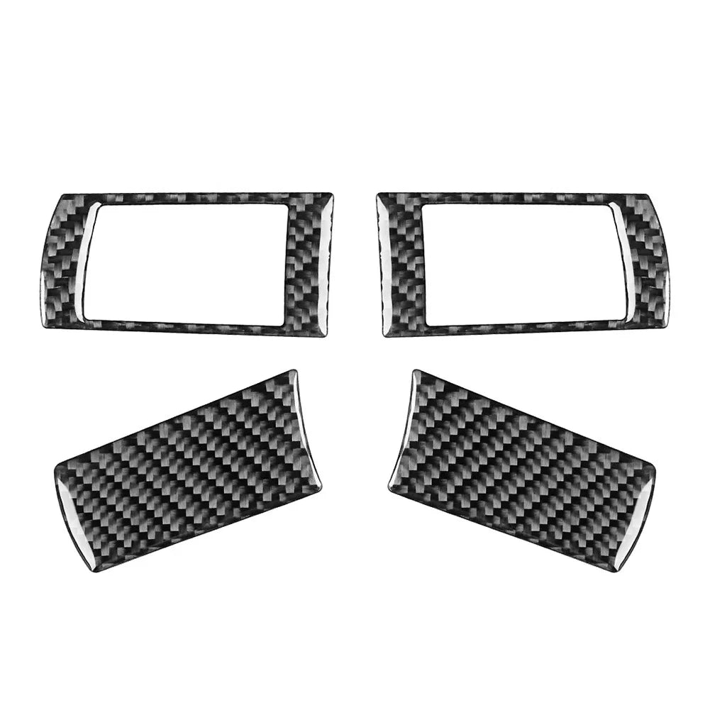 4pcs Carbon Fiber Steering Wheel Cover Trim for Chrysler 300 300C (2005-2010)