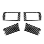 4pcs Carbon Fiber Steering Wheel Cover Trim for Chrysler 300 300C (2005-2010)