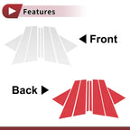 Door Pillar Window Trim for BMW 2-Series Wagon (2016–2019) Silver Tone