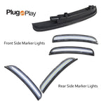 Set of 4 Clear White LED Side Marker Lights for Dodge Charger (2015–2023)