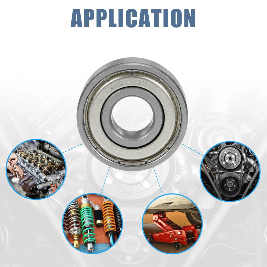 Set of 2 Deep Groove Ball Bearings 6201ZZ  