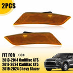 Amber Front Bumper Side Marker Light Housing for Cadillac ATS (2013–2014) & XT5 (2017–2024)