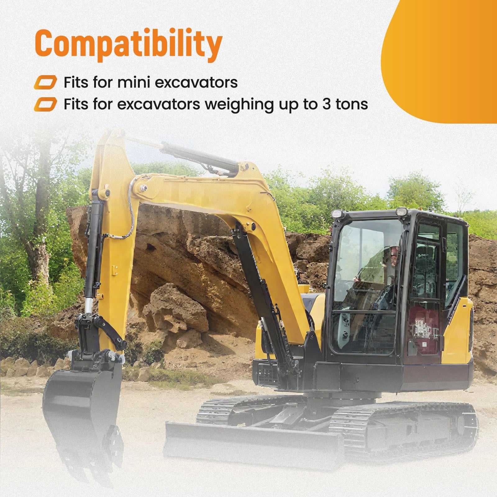 Narrow Trenching Bucket for Mini Excavators