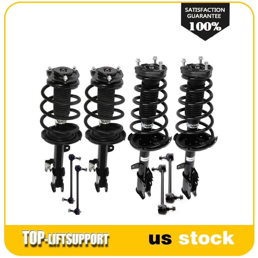 Set of 4 Struts and Sway Bars for Toyota Highlander (2008–2011)