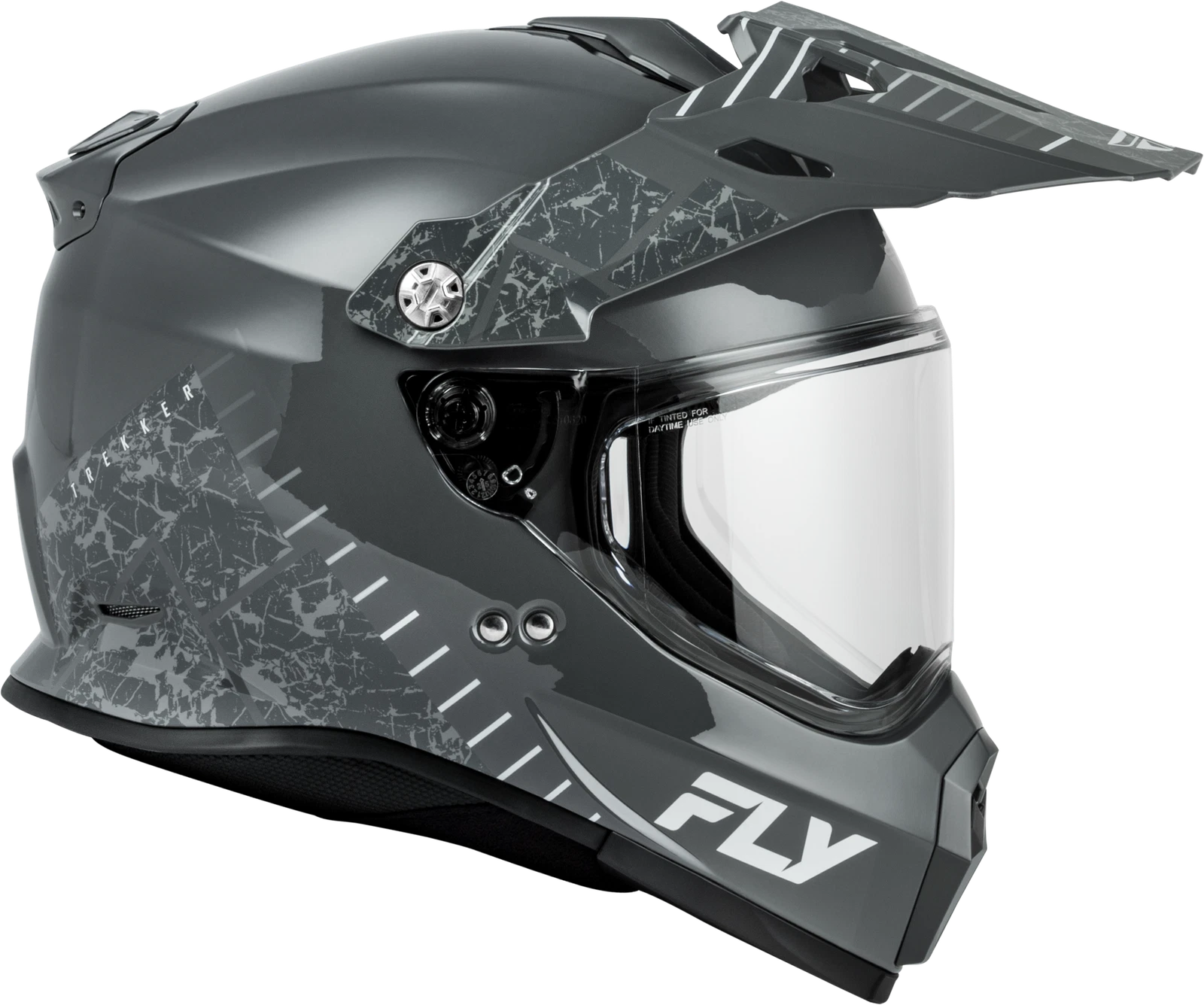 Fly Racing Trekker Helmet Large Grey for Street & Full-Face (2015–2023)
