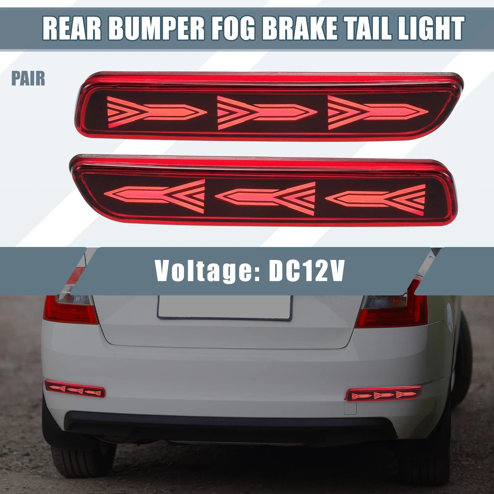 LED Rear Bumper Fog Brake Tail Light for Suzuki Ciaz (2014–2023)