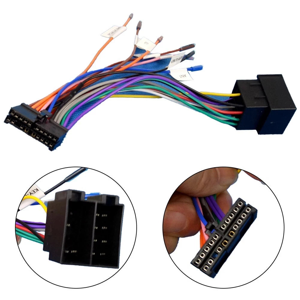 20-Pin Cable Adapter for Various Vehicles (ISO Wiring Harness)
