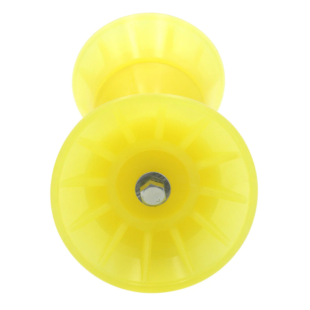 7" Polyurethane Bow Roller with 1/2" Shaft for Boat Trailer (Non Marking)