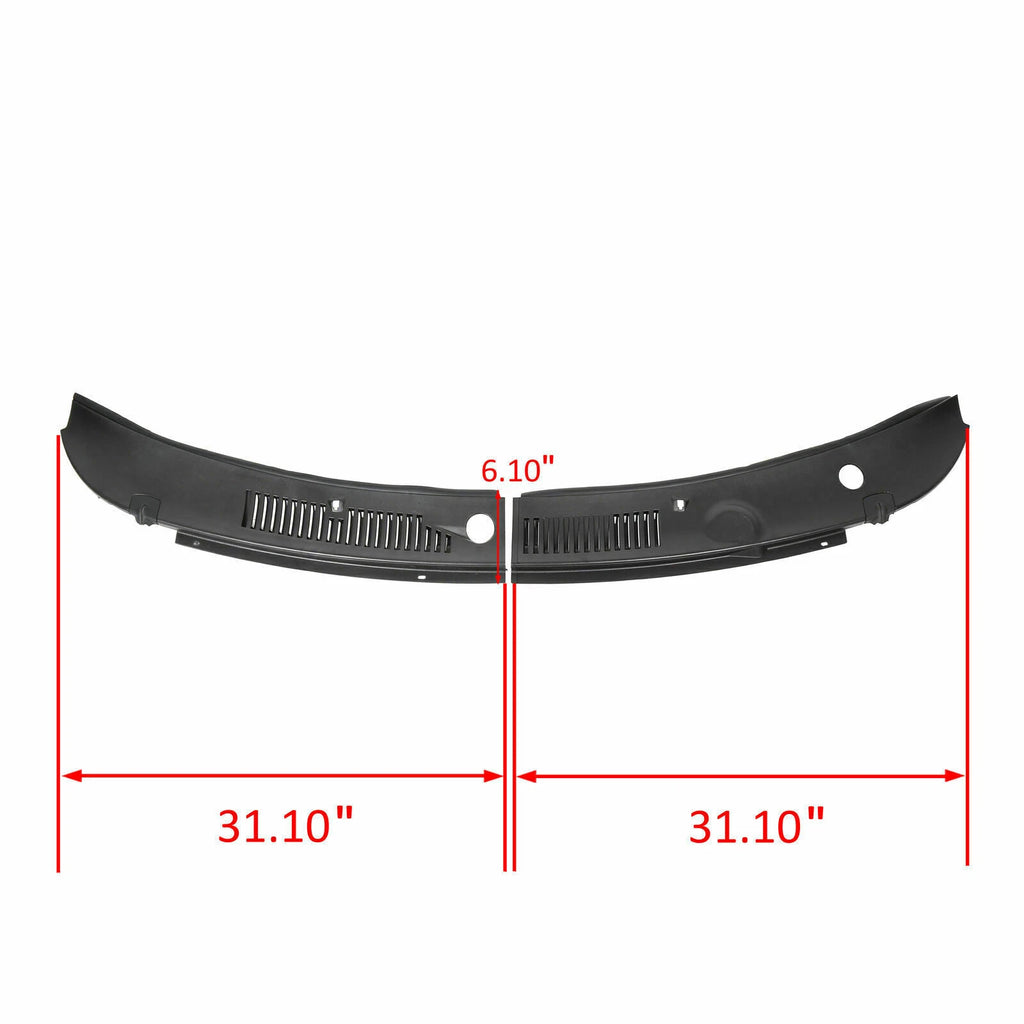 Pair Windshield Wiper Cowl Vent Grille Panel for Ford Mustang (1999–2004)