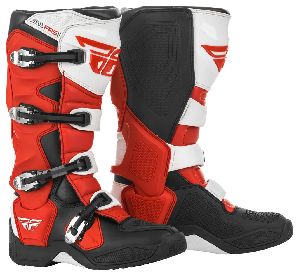 Fly Racing FR5 Offroad Boots for Motorcycle (US 13) Red Black White