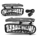 Pair of Fog Lights for Cadillac Escalade (2002–2006) OE Clear Lens + Switch + Harness