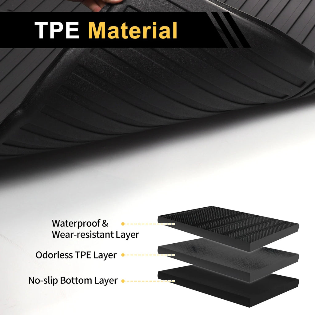 Cargo Liner Rear Trunk Mat for Chevrolet Tahoe, GMC Yukon (2015–2020)
