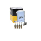 Wix Engine Oil Filter & Denso 4 Iridium Spark Plugs for Audi A4 Quattro (1996–2001)
