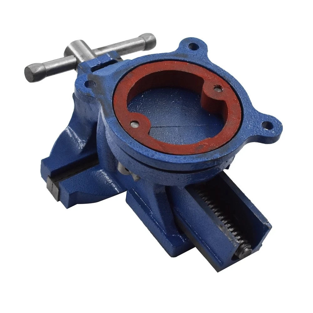 Locking Base Tabletop Clamp Vise with Anvil Swivel 4-Inch