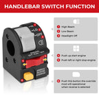 Left Handlebar Hi/Lo Kill Stop Switch for Polaris Sportsman ATP 500 (2003–2006)
