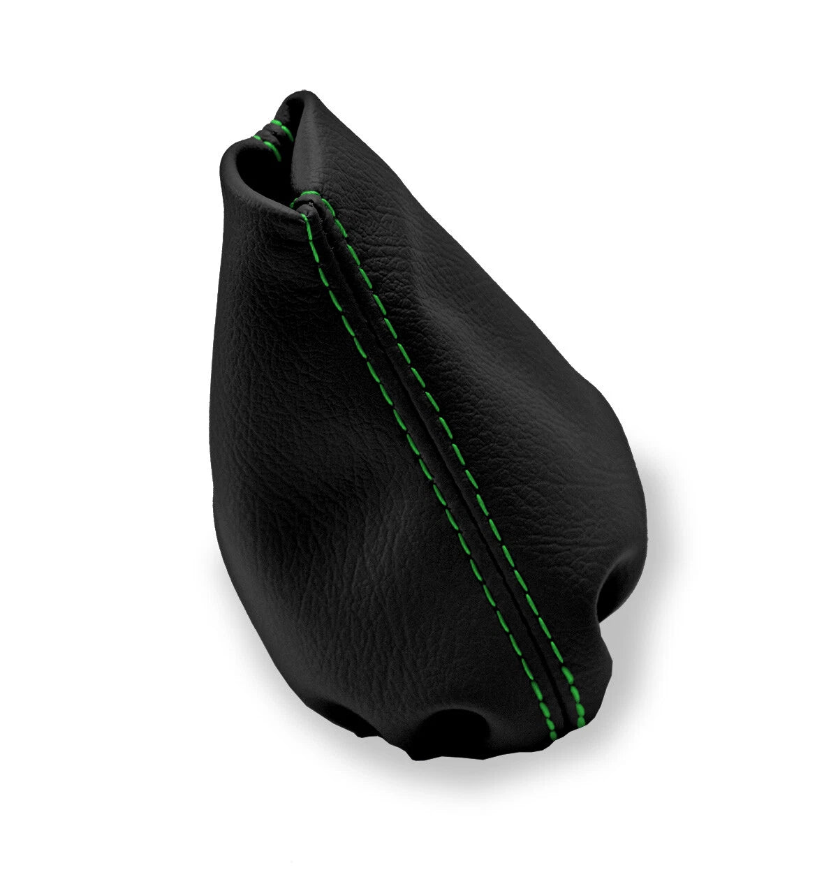 Leather Manual Shift Boot Cover for BMW E21 E12 (1975–1984) Black Green Stitch