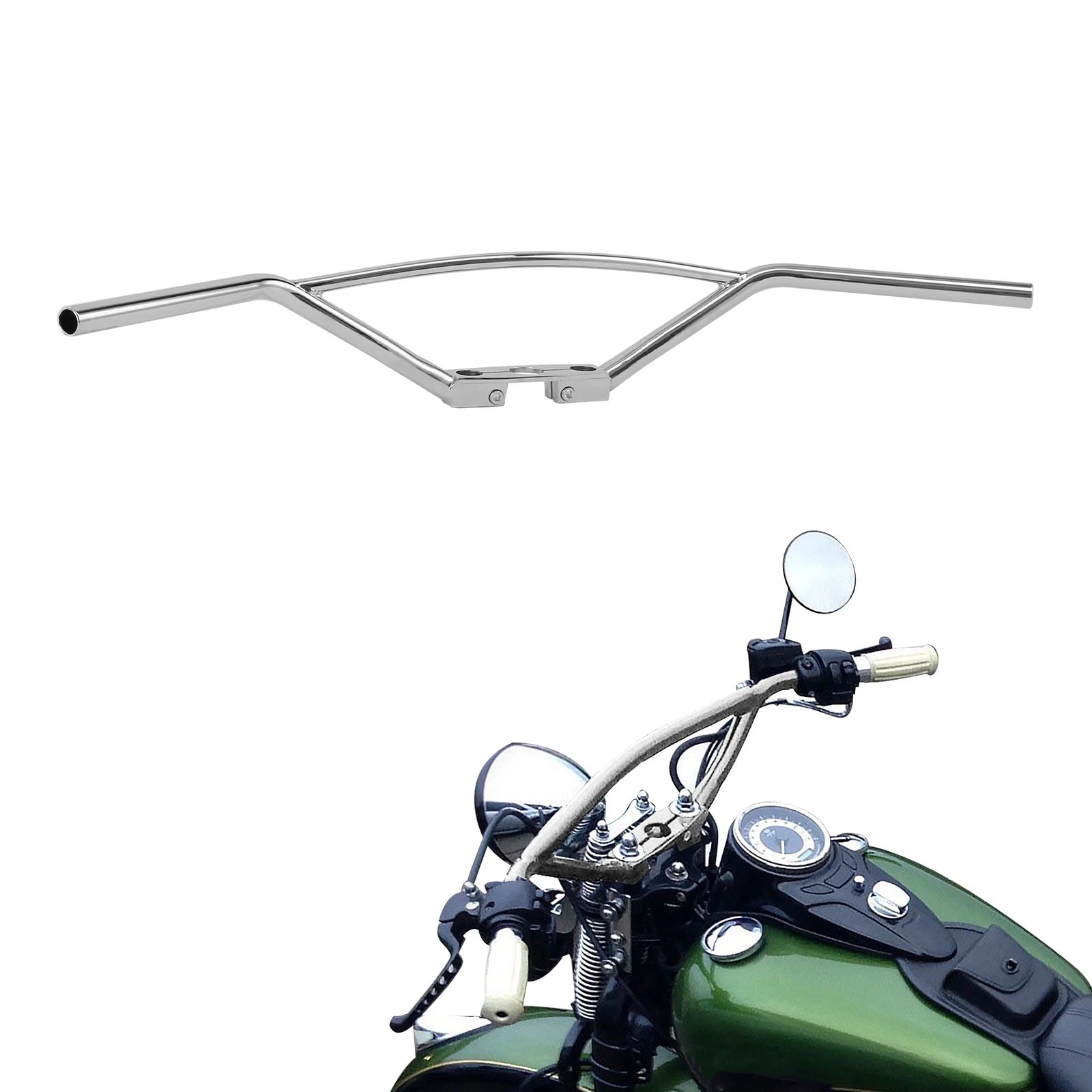 Chrome Handle Bars for Harley EL (1936–1940), FL (1941–1945), WL (1936–1952)
