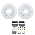 Set of 4 Bosch QuietCast Front Rotors & TRW Pro Ceramic Brake Pads for Elantra Forte