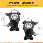 Rear Left Right Knuckle & Bearings Kit for Honda Pioneer 1000 (2016–2024)