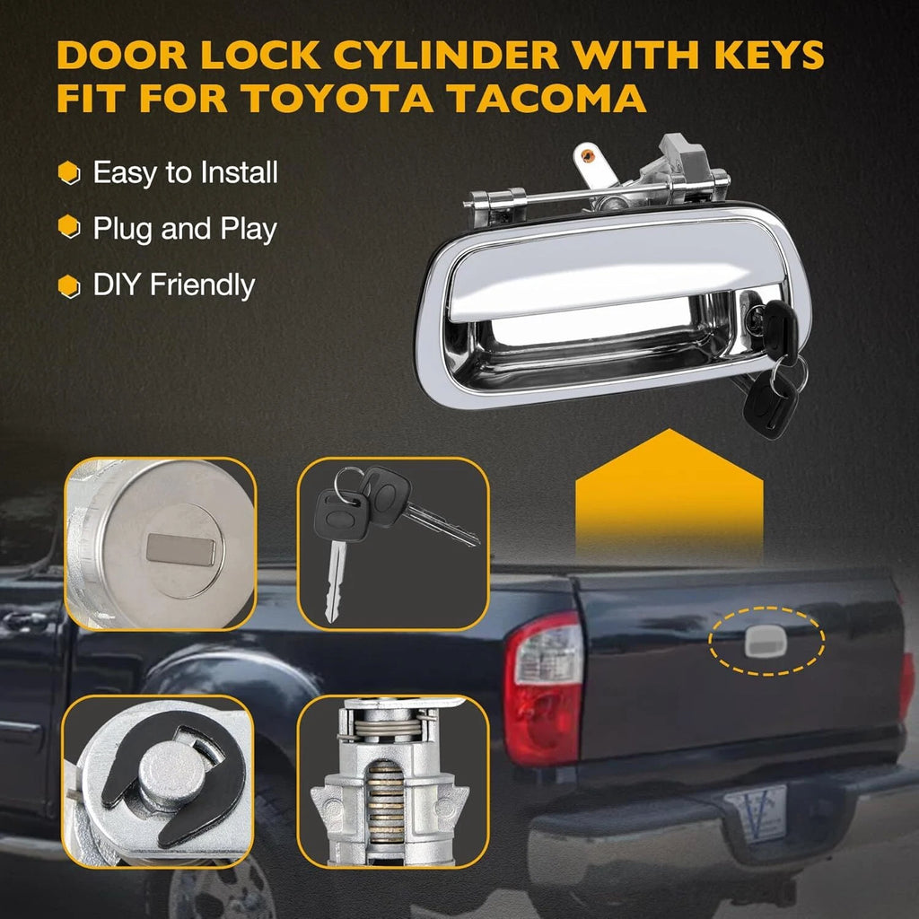 Tailgate Handle with Lock Cylinder & Key for Toyota Tundra (2000-2006)