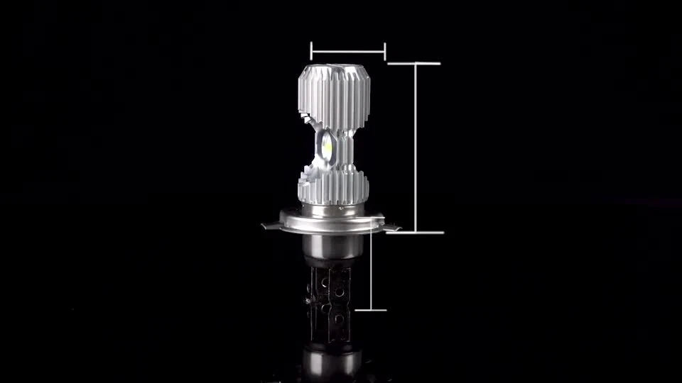 2X H4 9003 LED Headlight Bulb for Triumph Bonneville T100 (2001–2015) 6000K White