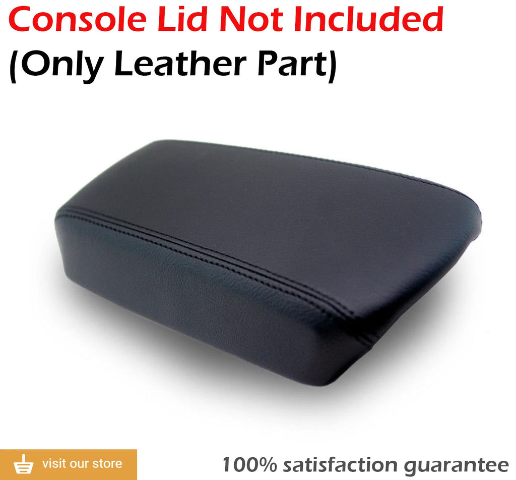 Center Console Armrest Cover for Ford Focus (2008–2011) Black Leather