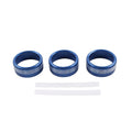 Set of 4 AC Climate Control Knob Ring Covers for Subaru Forester XV Crosstrek WRX (2013–2021) Blue