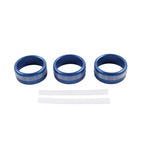Set of 4 AC Climate Control Knob Ring Covers for Subaru Forester XV Crosstrek WRX (2013–2021) Blue