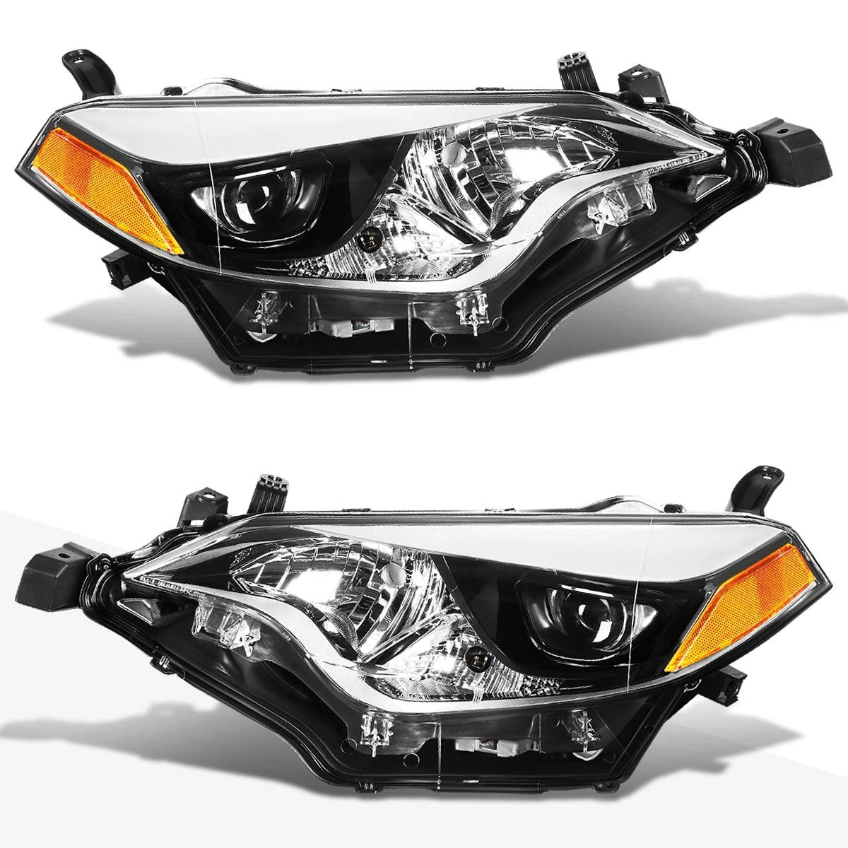 Dual LED Halo Projector Headlights for Peterbilt 388 389 567 (2008–2022)