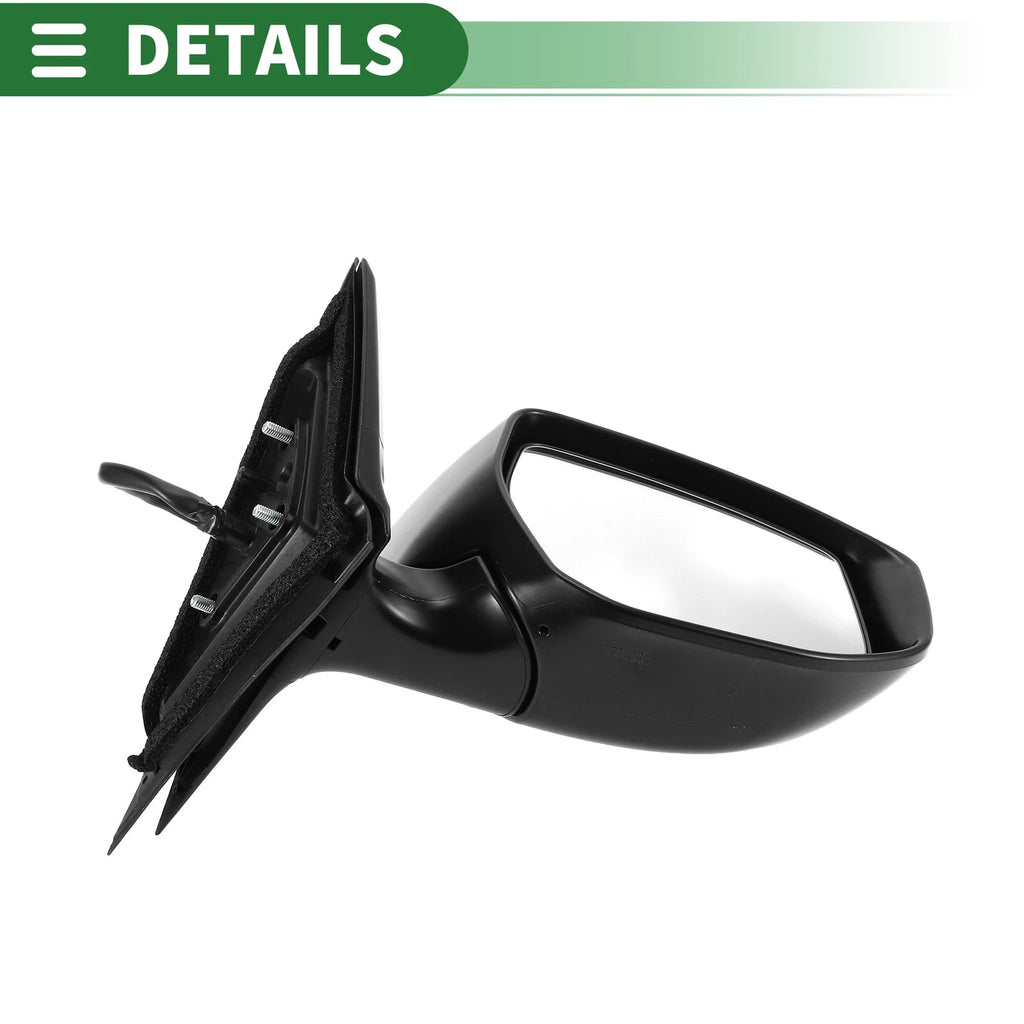 Right Side Door Mirror for Nissan Altima (2013–2018) Manual Folding Black